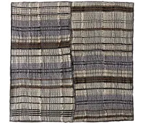 Off-White & Gray Mixed Lines Floor Cushion Cover