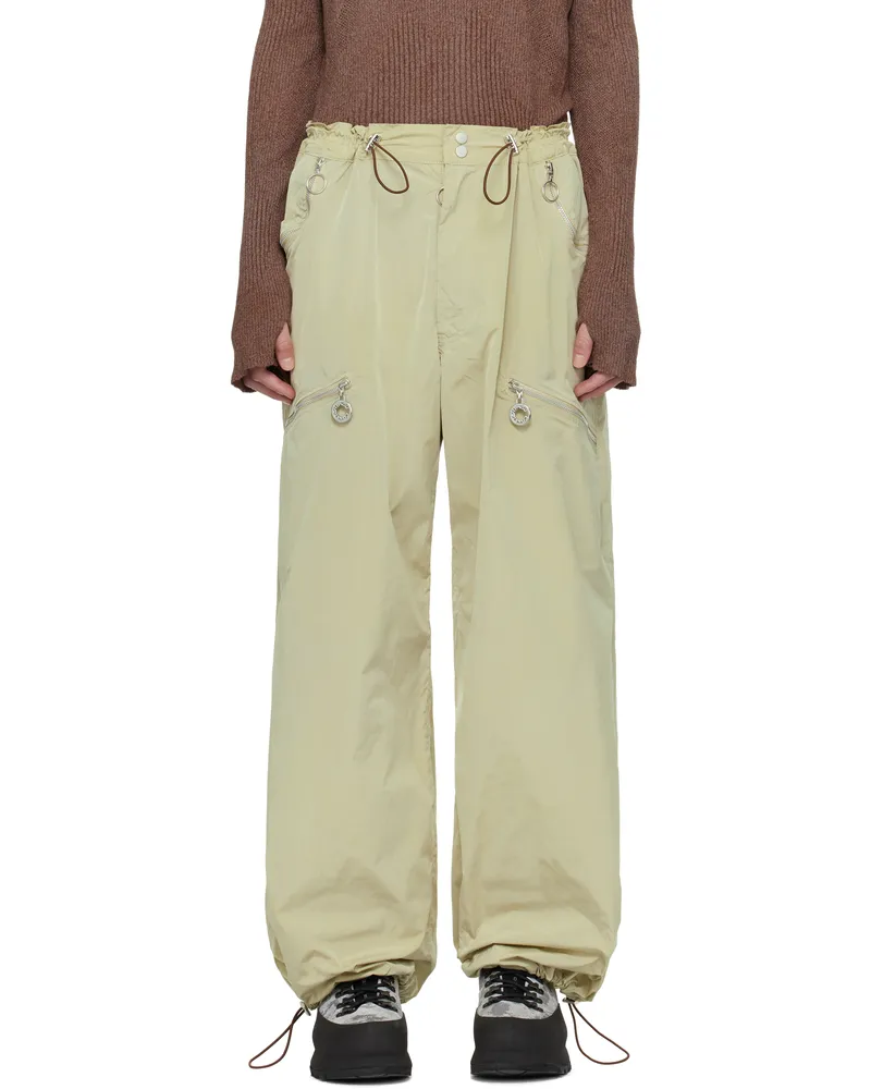 Charlie Constantinou Khaki Nylon Essential Cargo Pants Beige