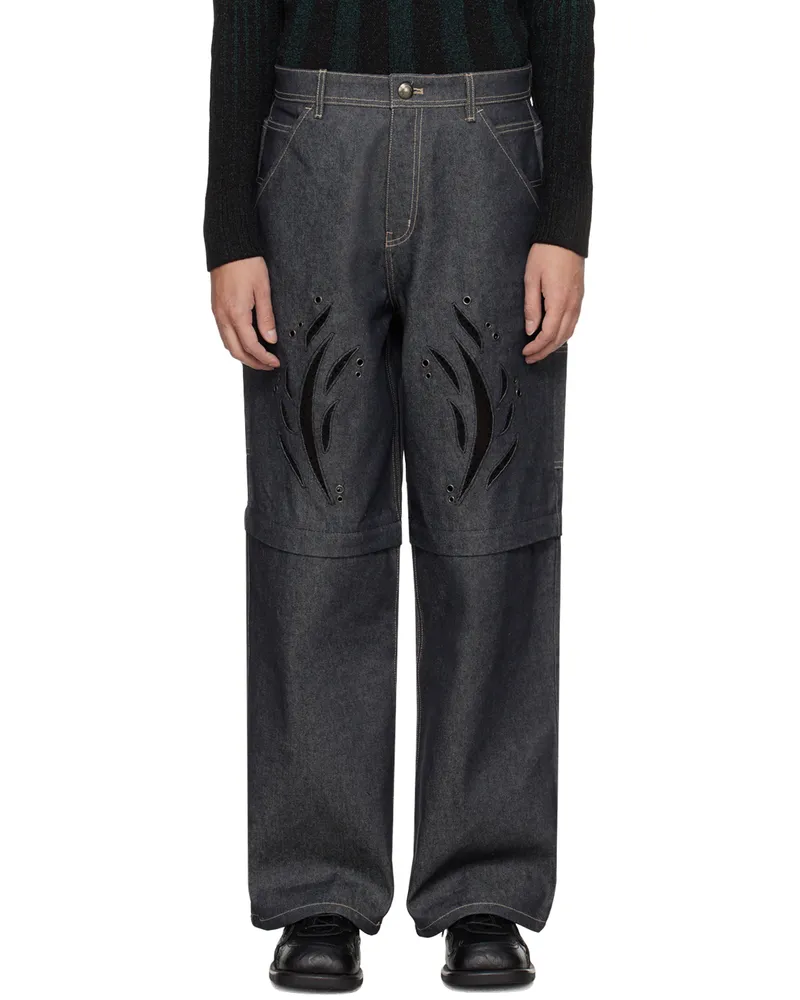 Andersson Bell Indigo Cutout Jeans Indigo