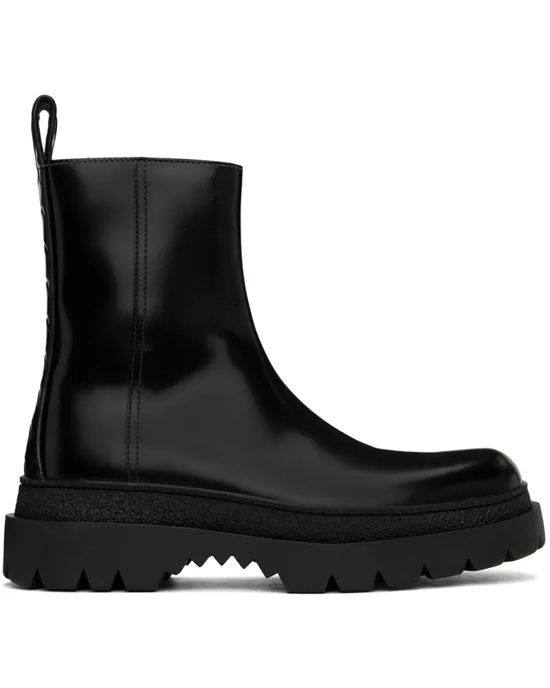 Bottega Veneta Black Highway Chelsea Boots 1000-black