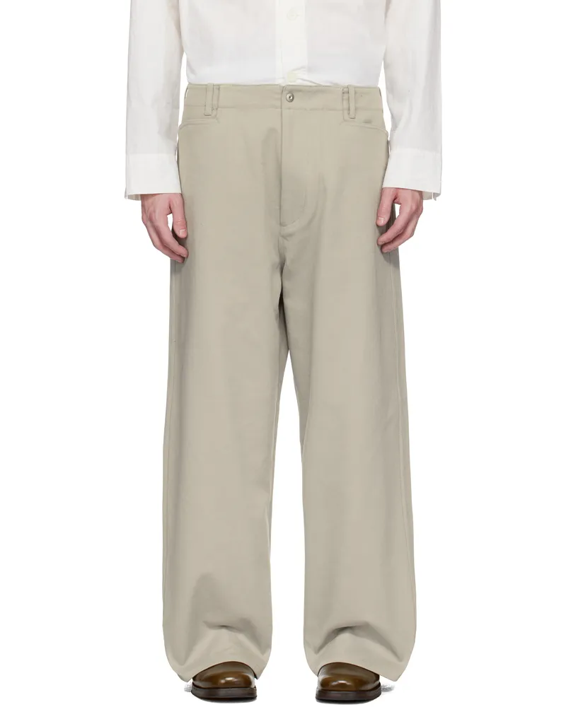 Omar Afridi Gray Trotti Baggy Trousers Ash