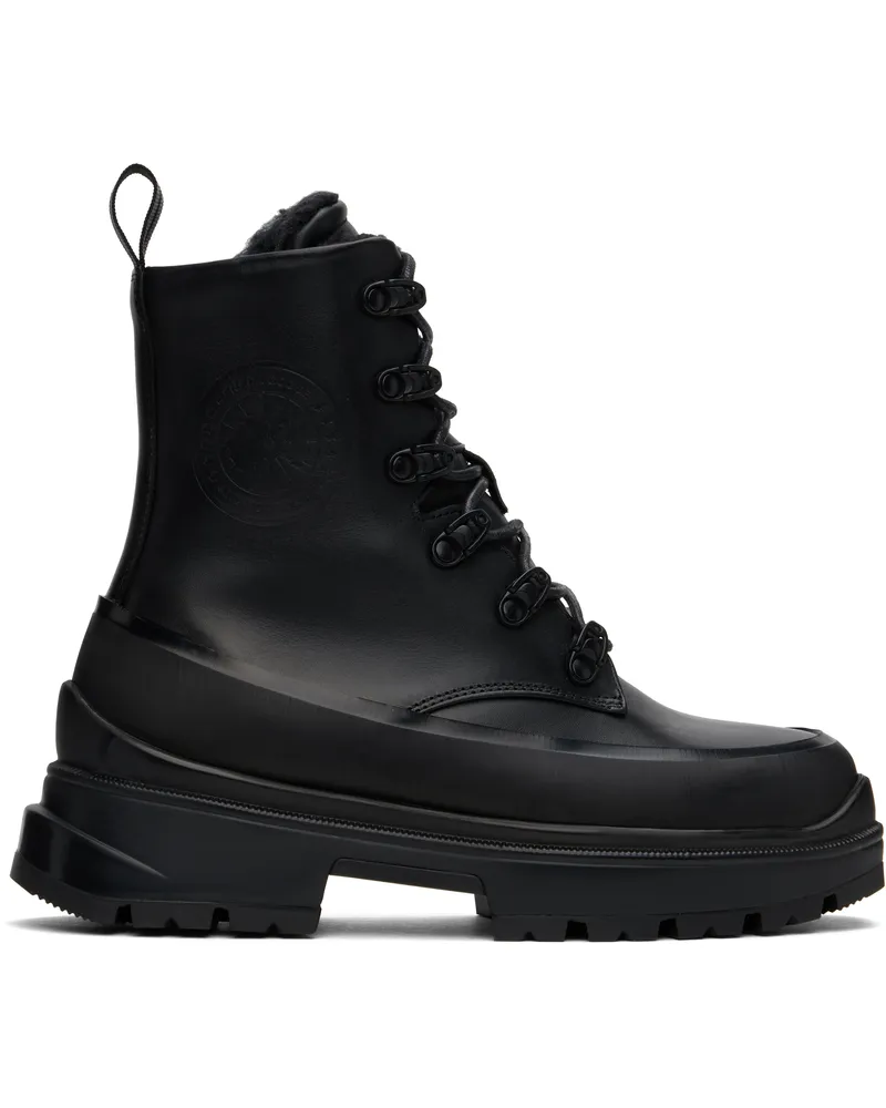 Canada Goose Black Kya Lace-Up Boots 61