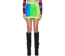 Multicolor Striped Miniskirt