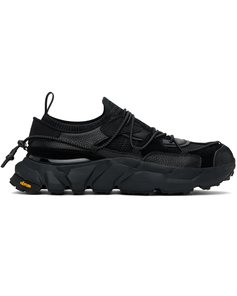 The Viridi-anne Black Lace-Up Sneakers A-black