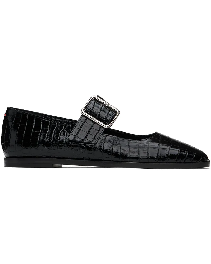 aeyde Black Sunny Ballerina Flats Black