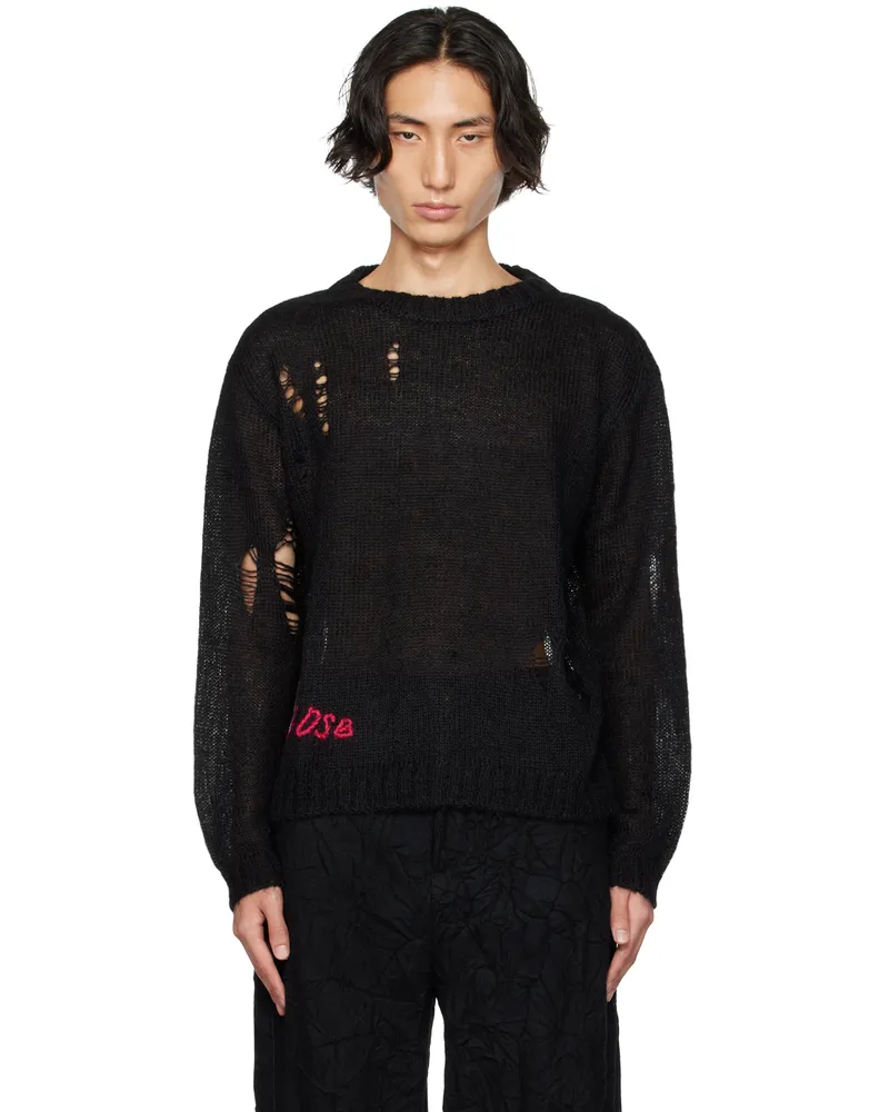 Andersson Bell Black Distressed Sweater Black