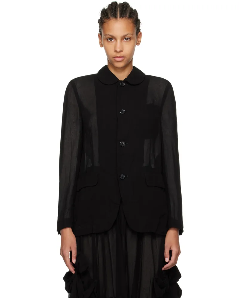 Comme des Garçons Black Peter Pan Collar Jacket 1