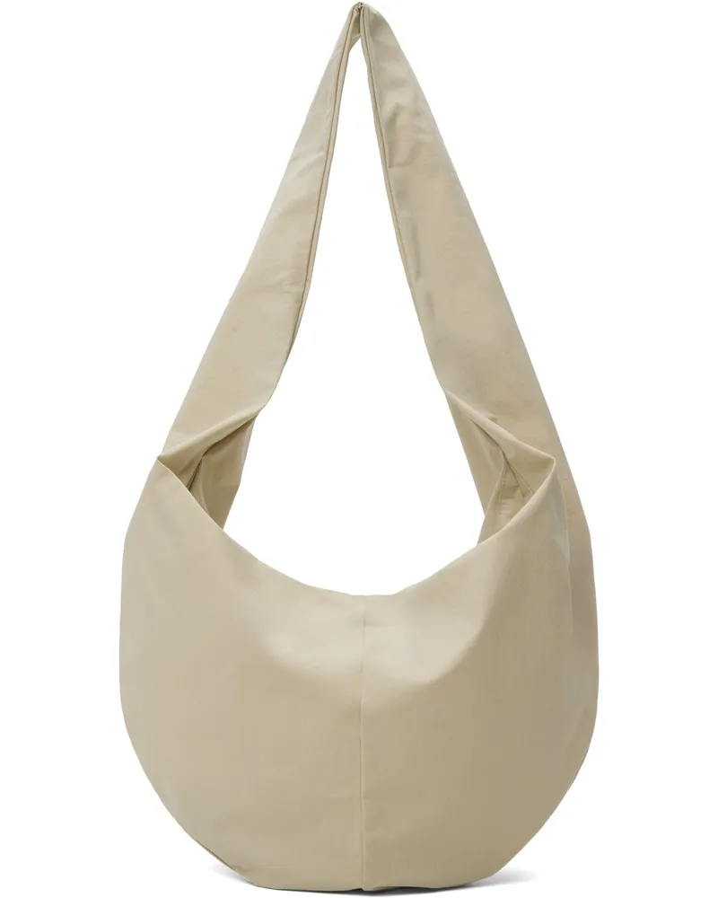 Gabriela Coll Garments Beige No.250 Crossed Fabric Bag 75