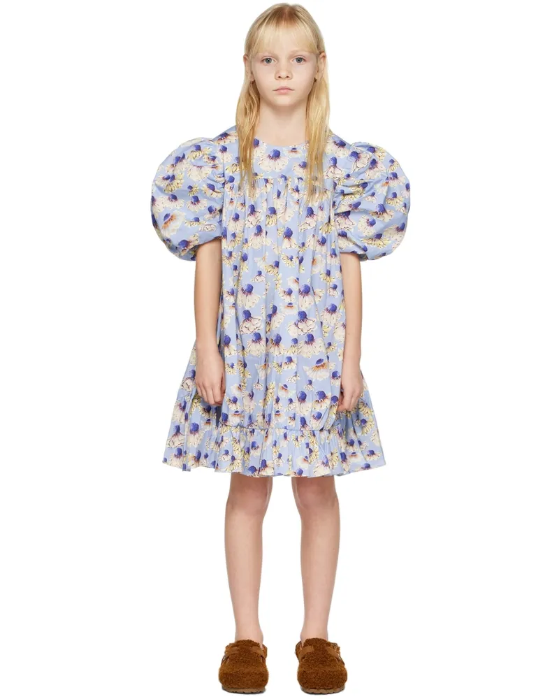 Kika Vargas SSENSE Exclusive Kids Blue Gina Dress Blue