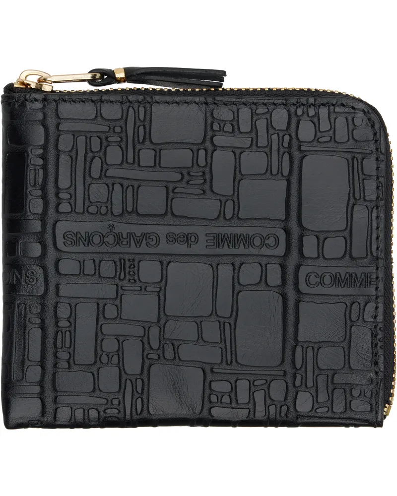 Comme des Garçons Black Embossed Logotype Wallet 1