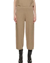 Deiji Studios Beige 'The Seam Knit' Lounge Pants Wheat