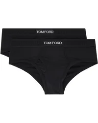 Tom Ford Two-Pack Black Cotton Briefs Black