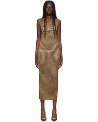 Miaou Brown Selena Maxi Dress Warped