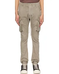 DRKSHDW by Rick Owens Off-White Mastodon Cut Denim Cargo Pants Pearl