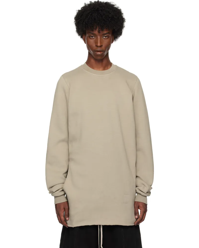 DRKSHDW by Rick Owens Off-White Porterville Cutout Sweatshirt Pearl