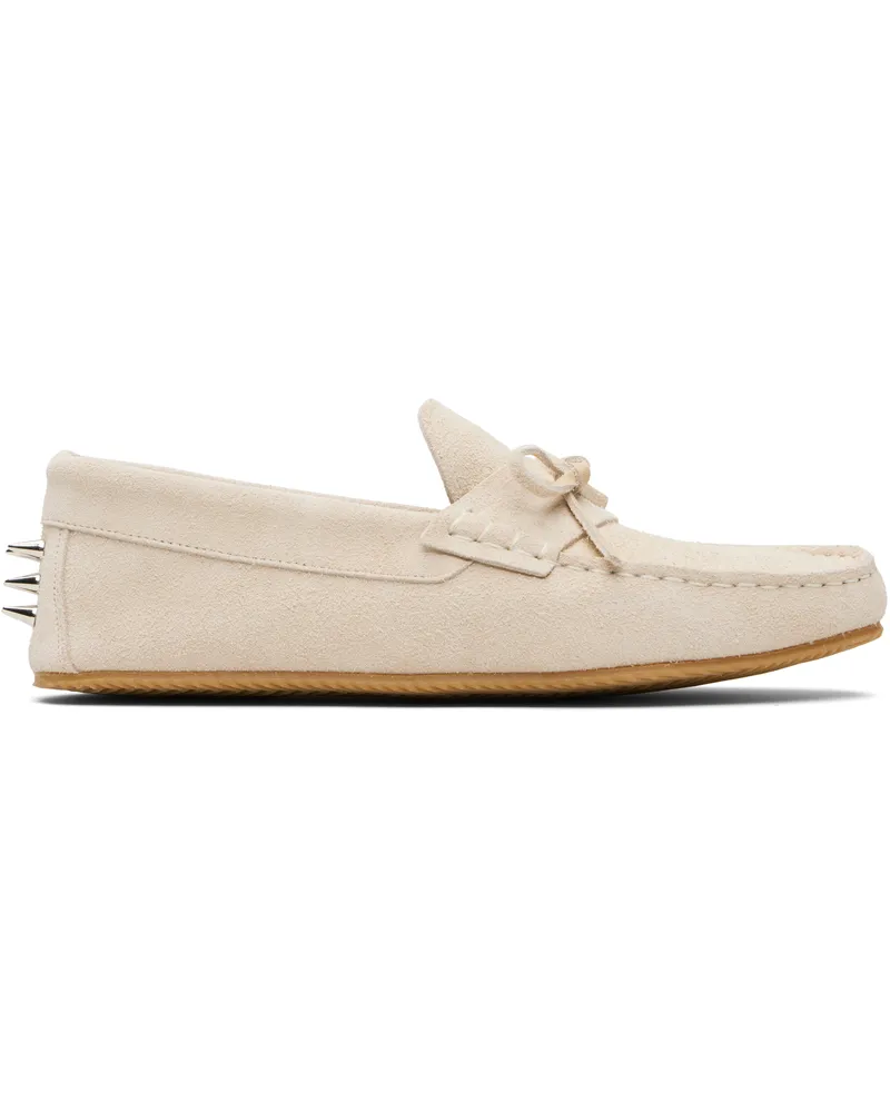 ABRA SSENSE Exclusive Beige Spike Loafers Camel