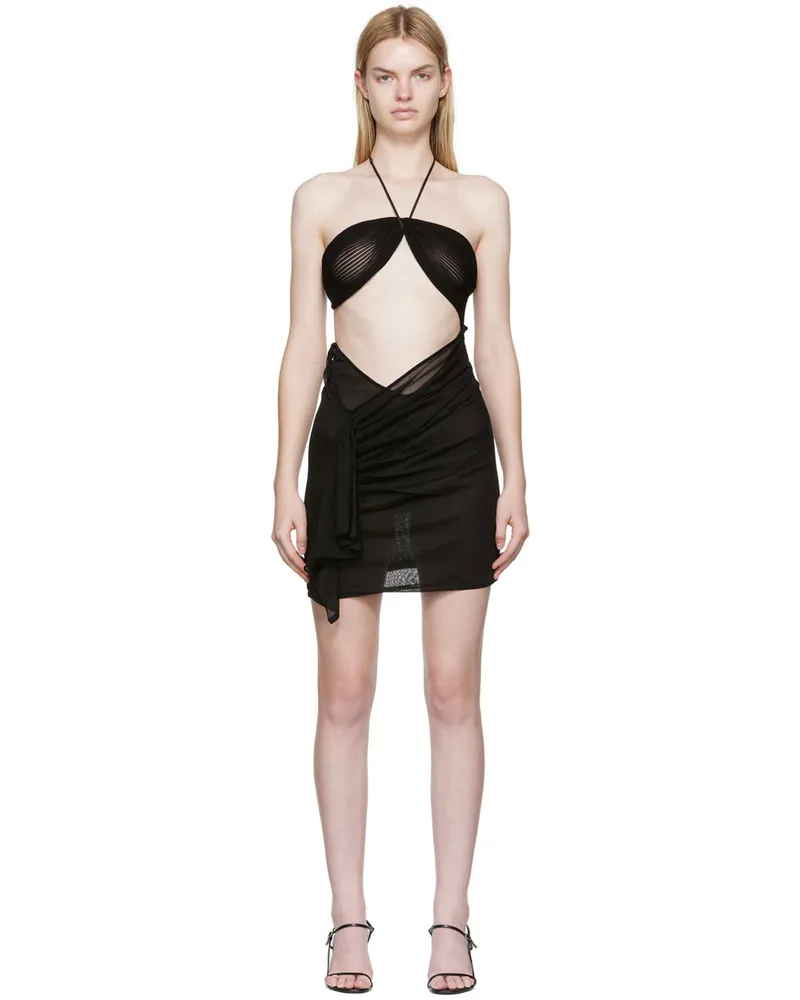 Nensi Dojaka Black Cutout Minidress Black