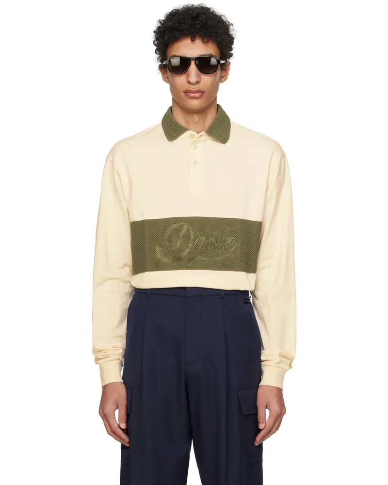 Drôle de Monsieur Off-White 'Le Polo Drôle' Polo Cream