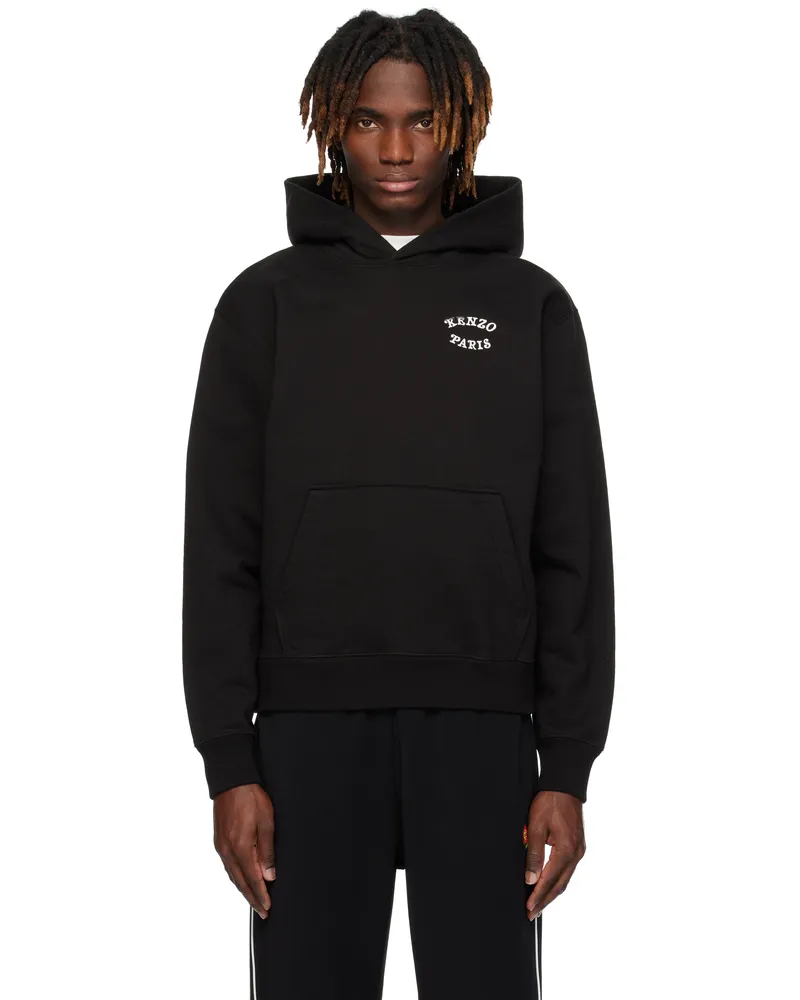 Kenzo Black Kenzo Paris VERDY Edition Embroidered Hoodie Black