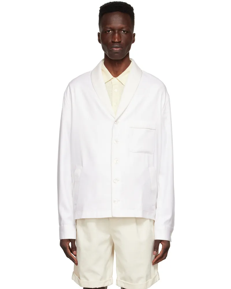 AGNONA White Cotton Pyjama Shirt N01