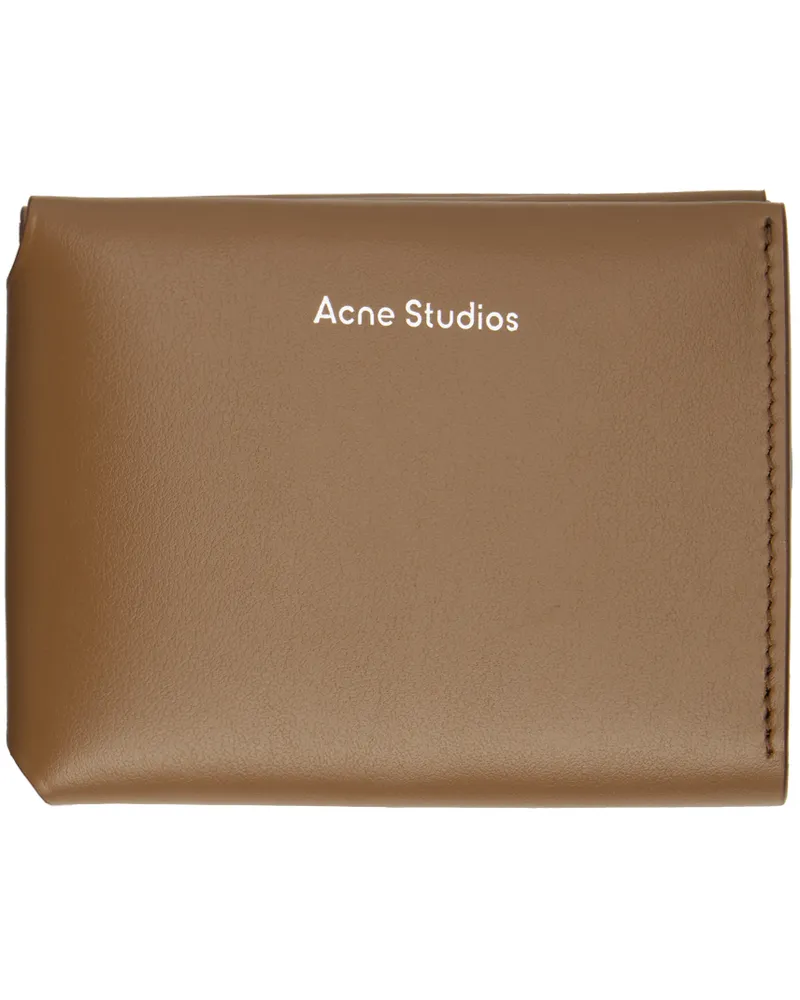 Acne Studios Brown Folded Wallet 640