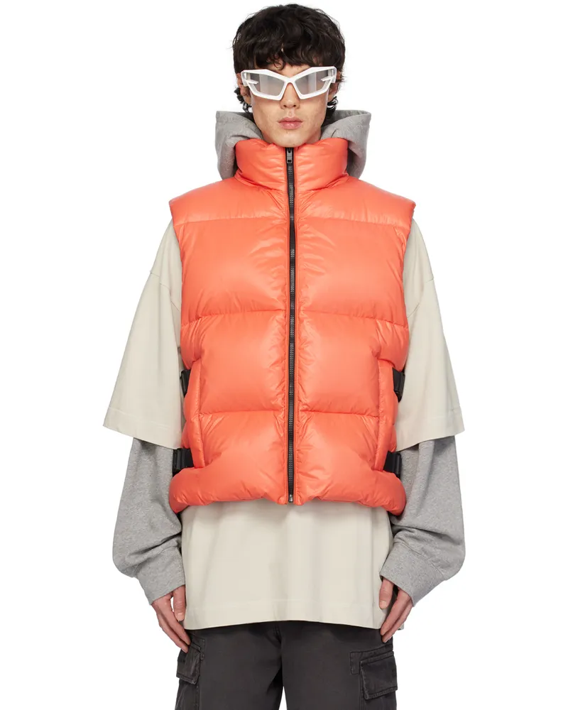 Givenchy Orange Buckle Down Vest 800-orange