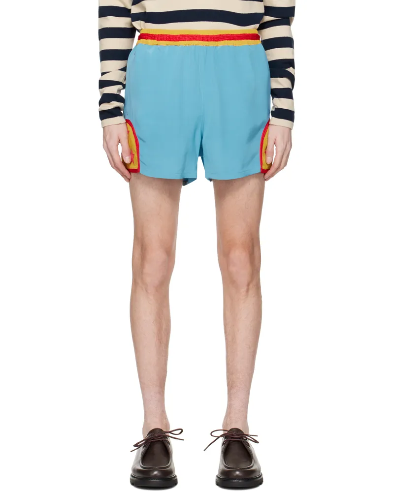 BODE Blue Star Field Shorts Blue