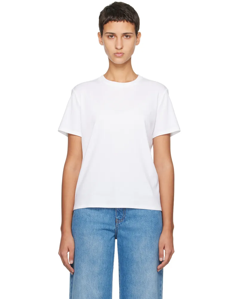 The Row White Wesler T-Shirt Bright