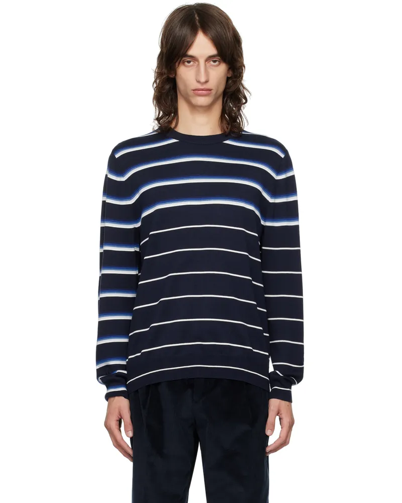 Paul Smith Navy Striped Sweater 47