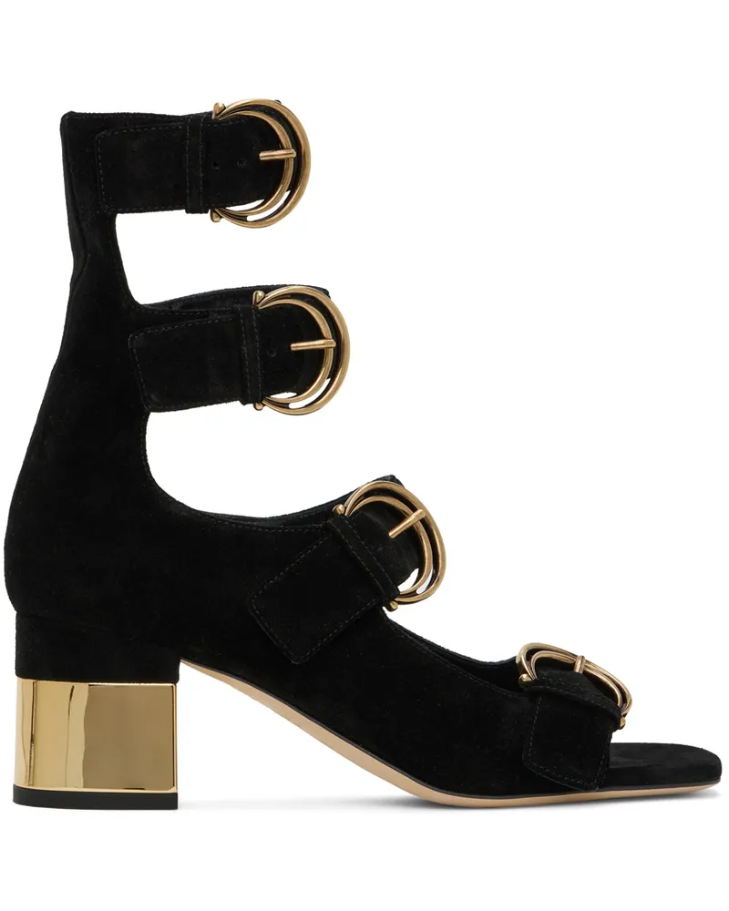 Chloé Black Alizè Heeled Sandals 001