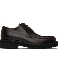 Dries van Noten Brown Moc Toe Derbys Dark