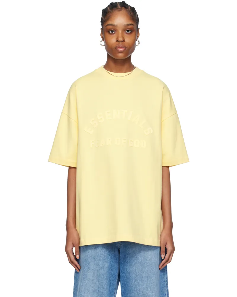 Fear of God Yellow Crewneck T-Shirt Garden