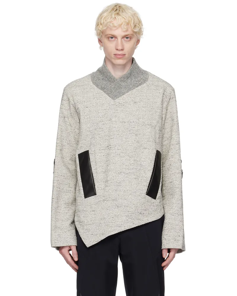 Uncertain Factor Gray Tight End Sweatshirt Marble