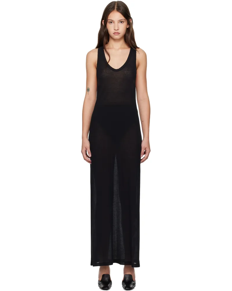 GIA STUDIOS Black Ete Maxi Dress Black