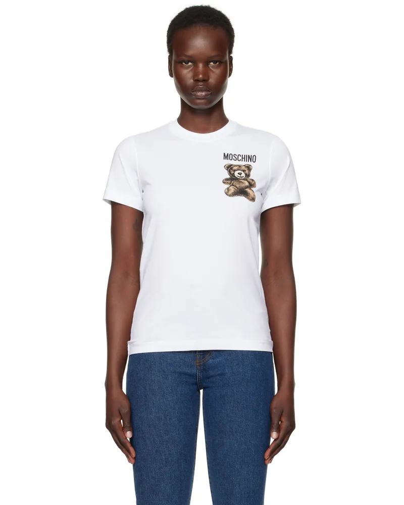 Moschino White Teddy Bear T-shirt 1001