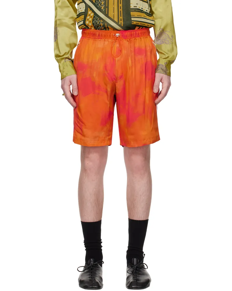 AHLUWALIA Orange Bassar Shorts Orange