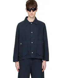 Henrik Vibskov Navy Delivery Denim Jacket Navy