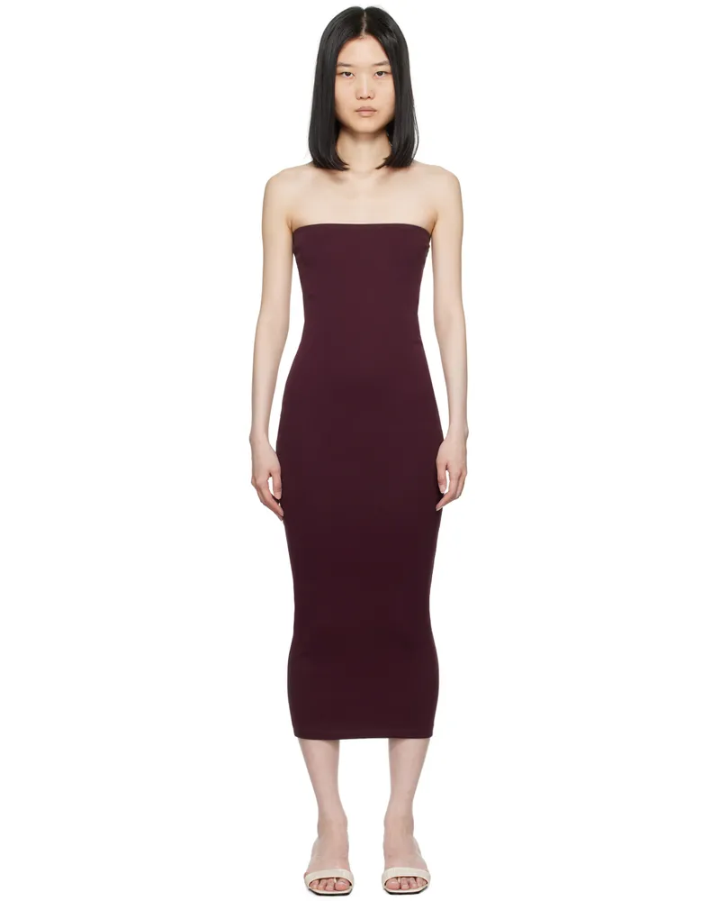 Flore Flore Purple Liv Midi Dress Plum