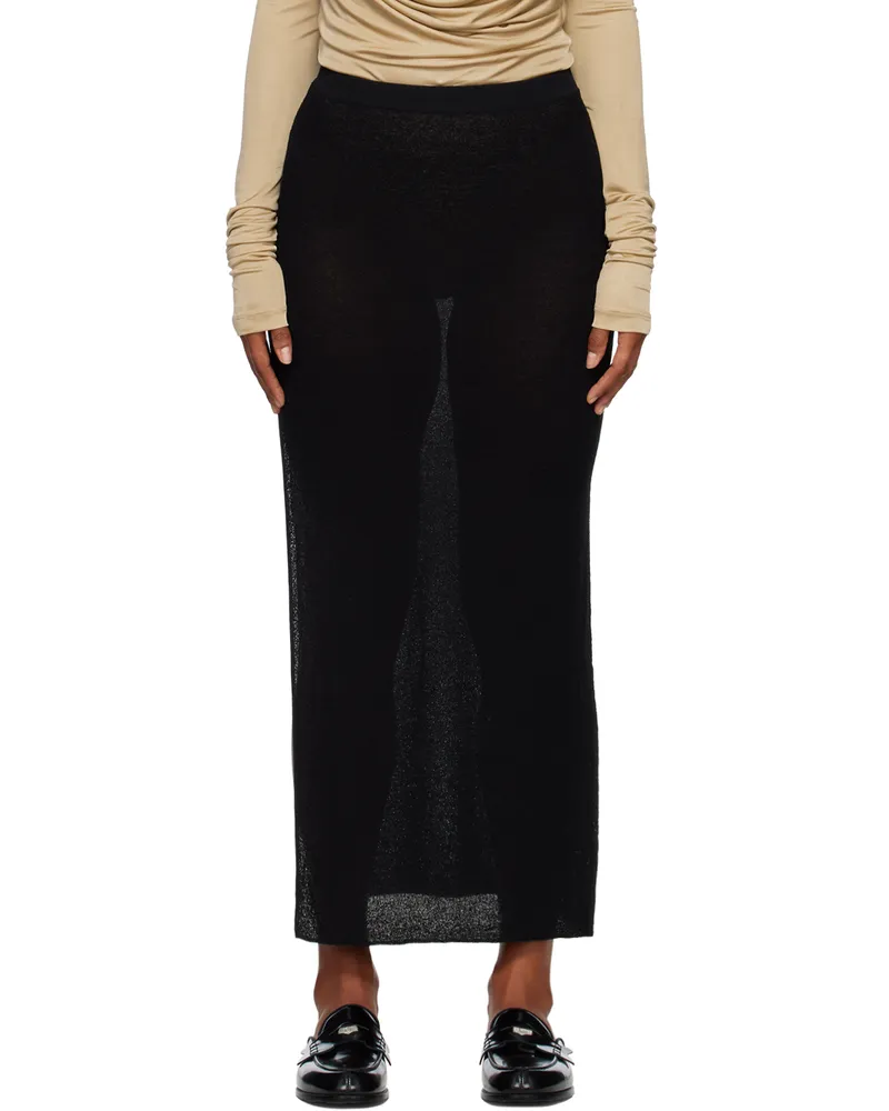 SIR Black Emmeline Midi Skirt Black