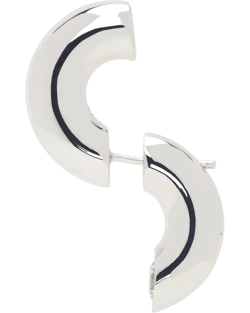 Alan Crocetti Silver Peekaboo Single Earring Rhodium