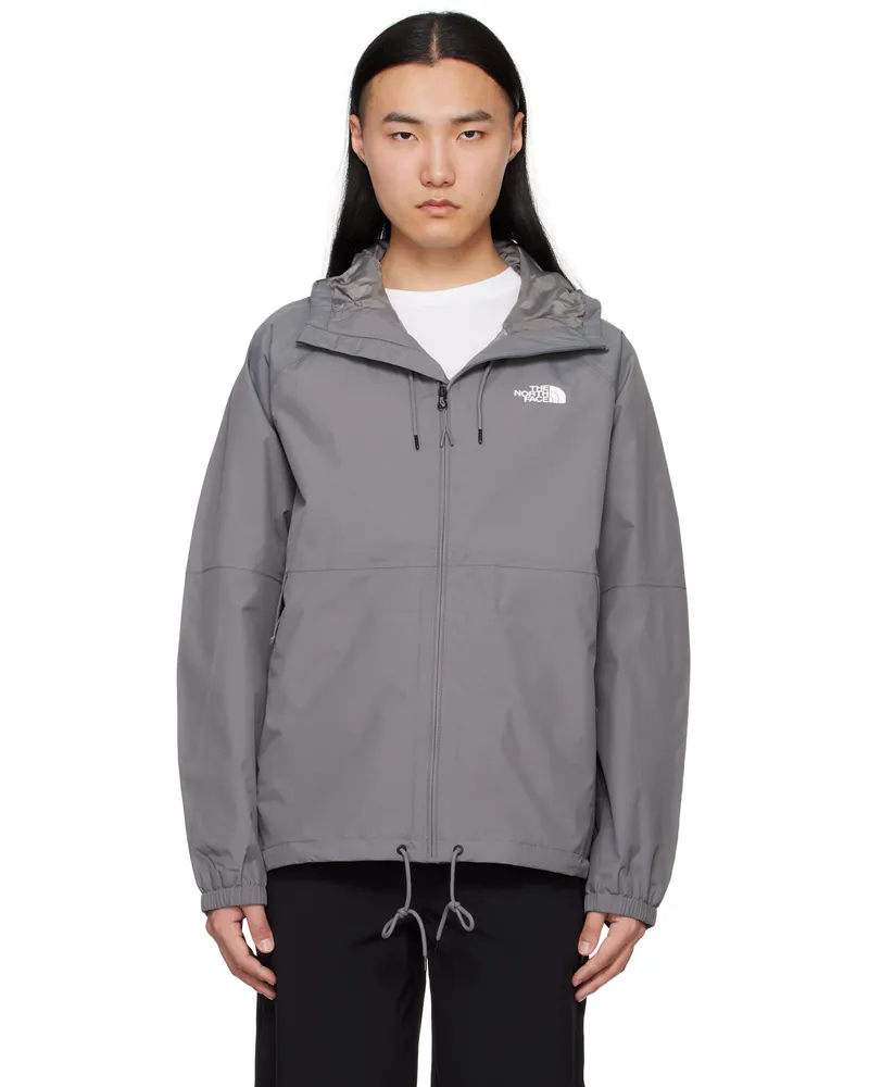The North Face Gray Antora Rain Jacket Smoked