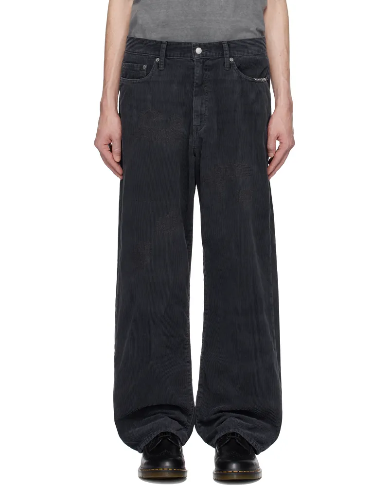 Neighborhood Black Savage Corduroy DP Wide Trousers Black