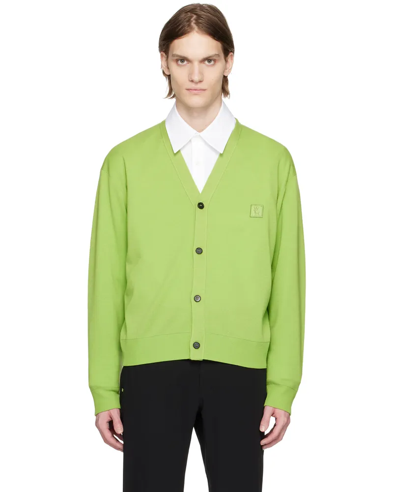 Wooyoungmi Green Embroidered Cardigan Fresh