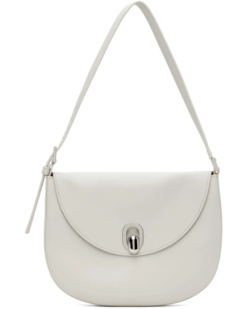 SAVETTE Off-White Small Tondo Bag 110