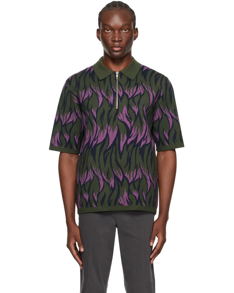 Samsøe & Samsøe Purple & Green Garam Polo Sunset