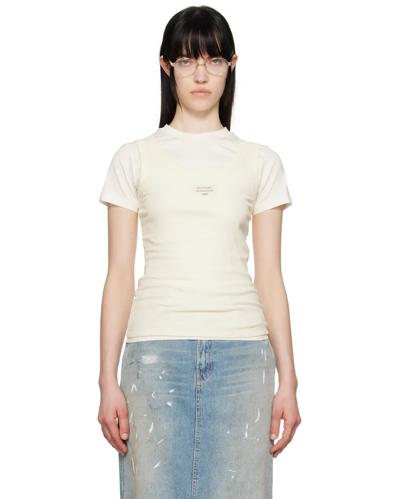 Acne Studios Off-White Layered T-shirt Aeg
