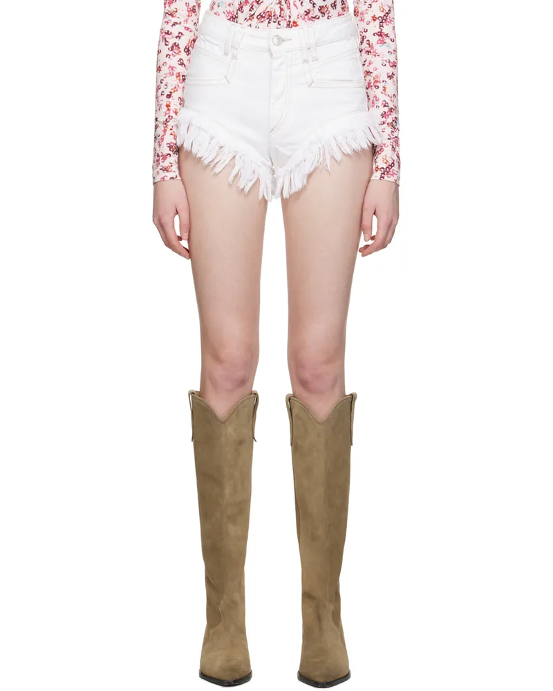 Étoile Isabel Marant White Eneidao Shorts 20wh