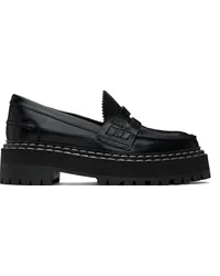 Proenza Schouler Black Lug Sole Platform Loafers Black