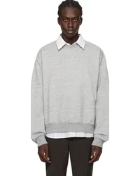 Acne Studios Gray Crewneck Sweater Ccmarble