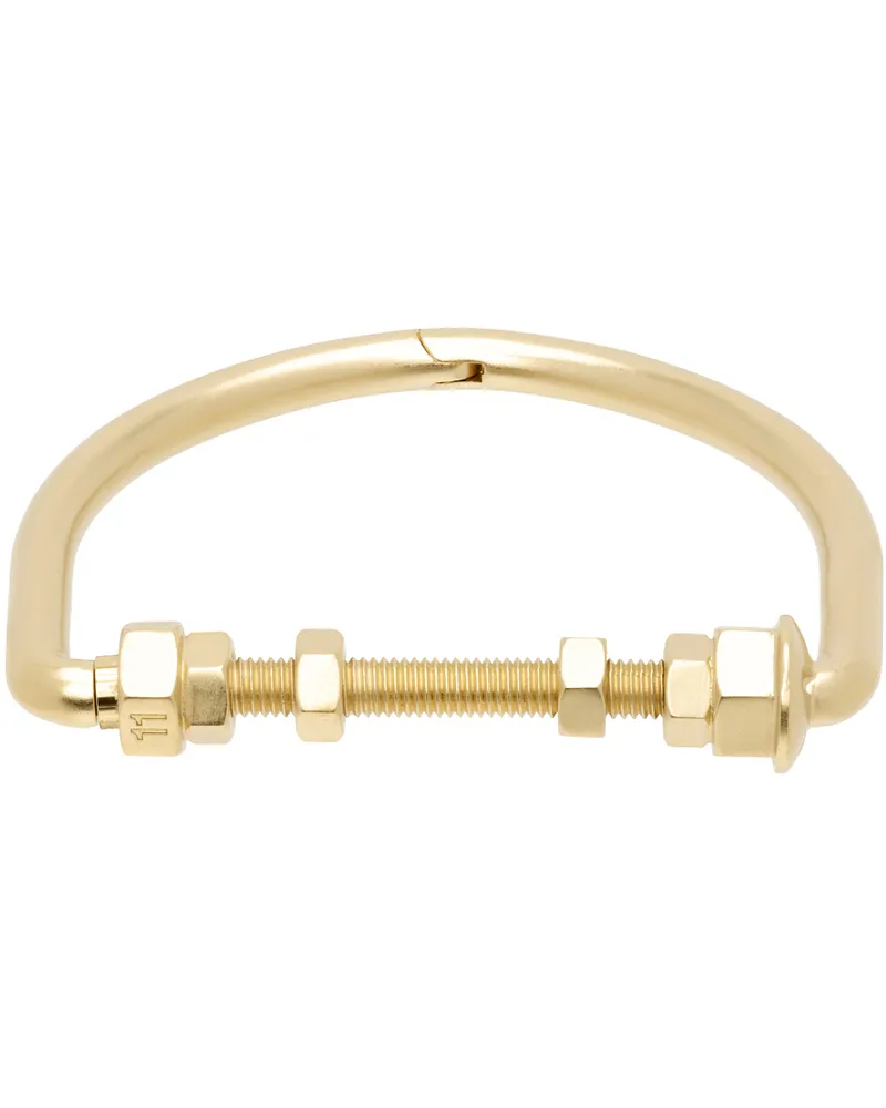 Maison Margiela Gold Bolt & Nut Bracelet Yellow